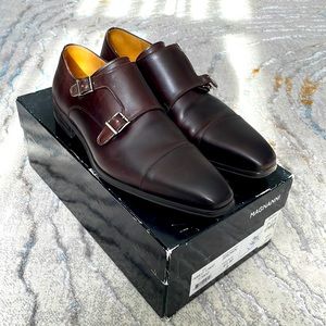Magnanni Double monk strap cap toe shoes